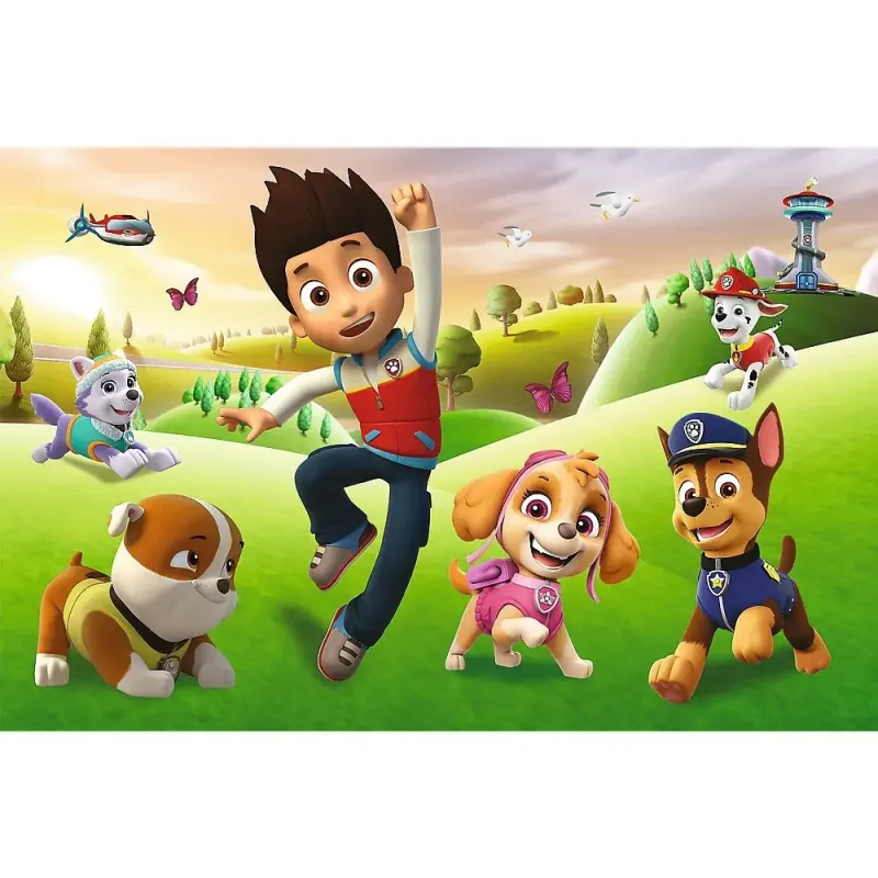Trefl - Puzzle Super Shape XL, Smiling Dogs 60 Pcs 50009