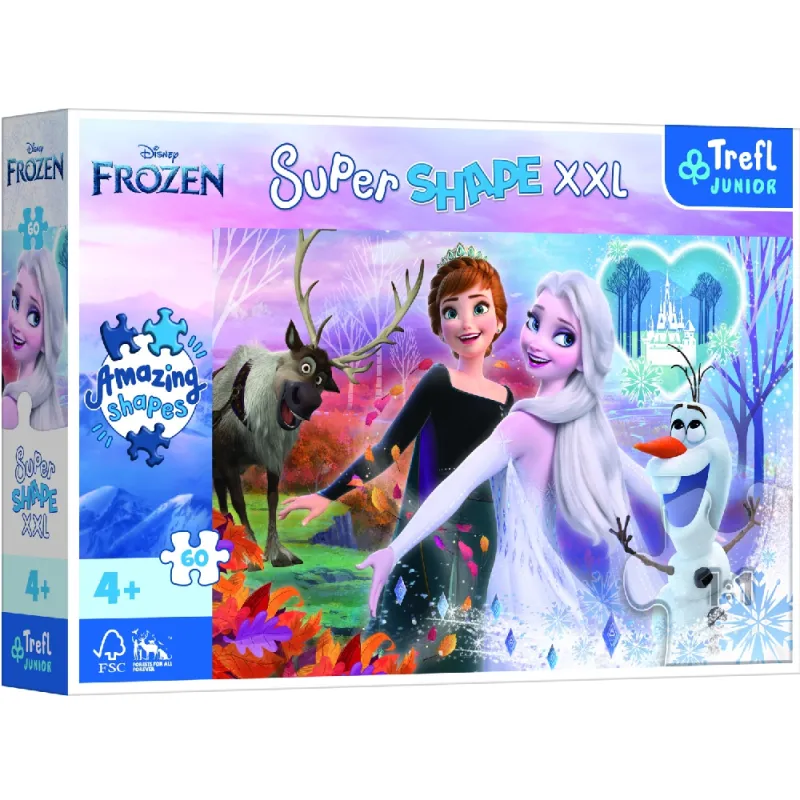 Trefl - Puzzle Super Shape XL, Dancing Sisters 60 Pcs 50010