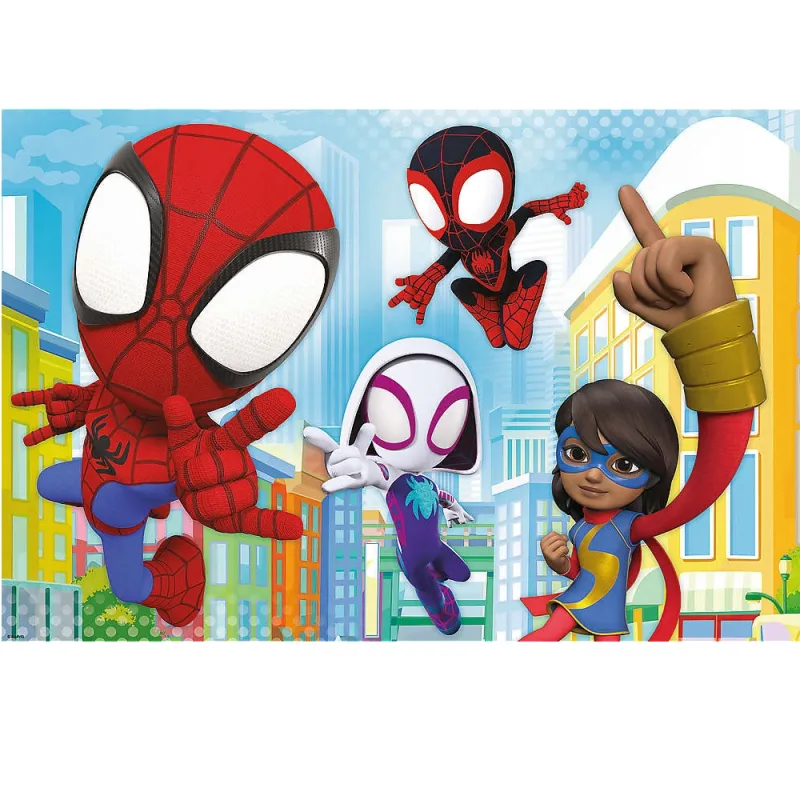 Trefl - Puzzle Super Shape XL, Spidey - Amazing friends 50012 60 Pcs