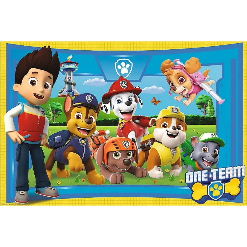 Trefl - Puzzle Super Shape XL, Pups Friends 104 Pcs 50016