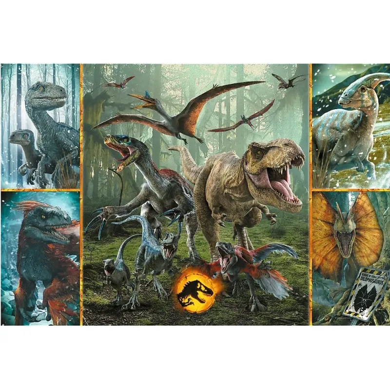 Trefl - Puzzle Super Shape XL, Unusual Dinosaurs 160 pcs 50026