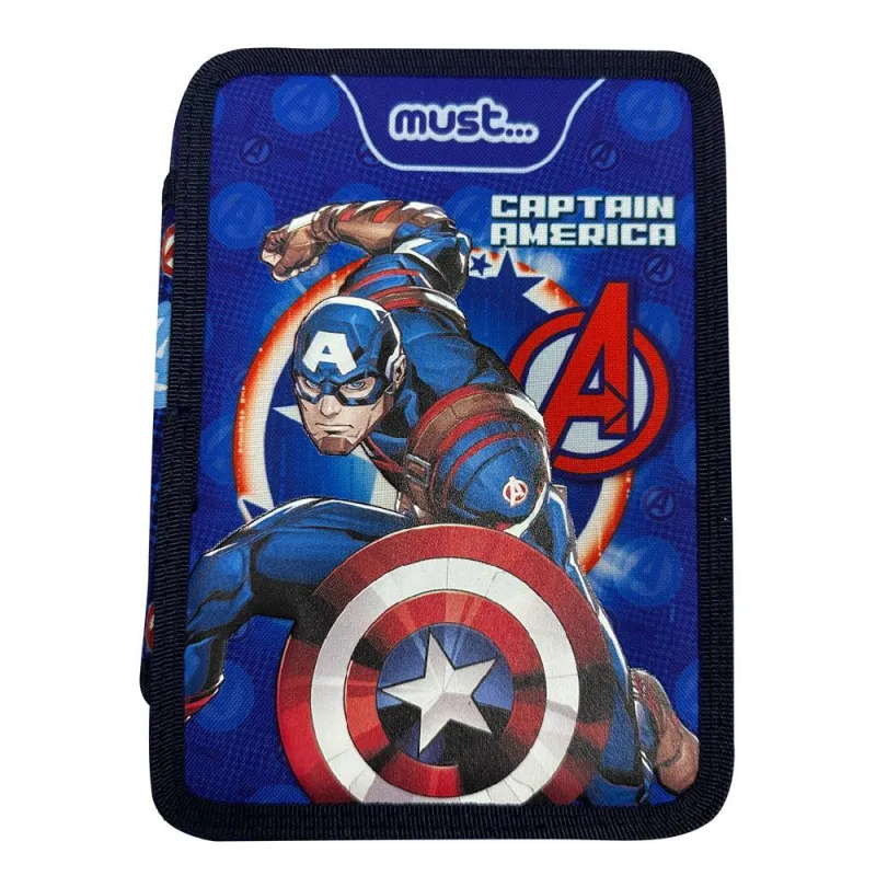 Diakakis - Κασετίνα Διπλή Γεμάτη Must, Avengers, Avengers Captain America 506097
