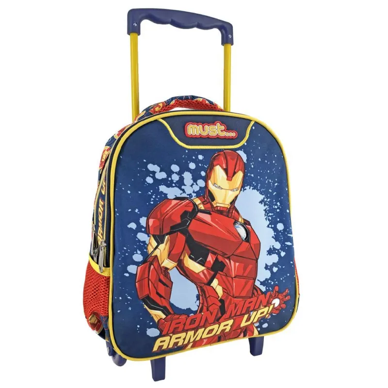 Diakakis - Σακίδιο Τρόλεϊ Νηπιαγωγείου Must, Avengers, Iron Man Armor Up 506103