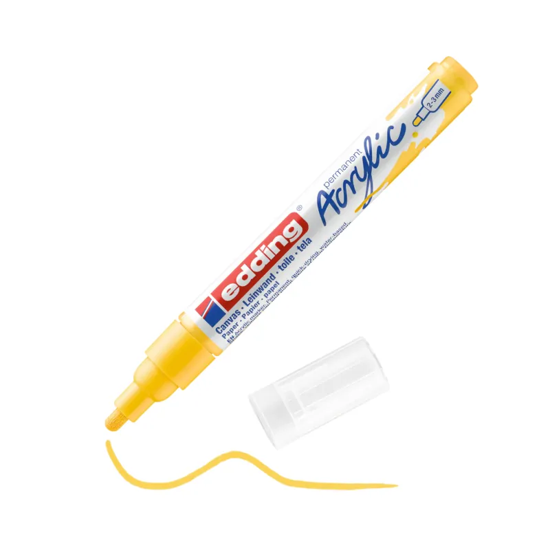 Edding – Ακρυλικός Μαρκαδόρος 5100, 2-3mm Traffic Yellow 5100-905