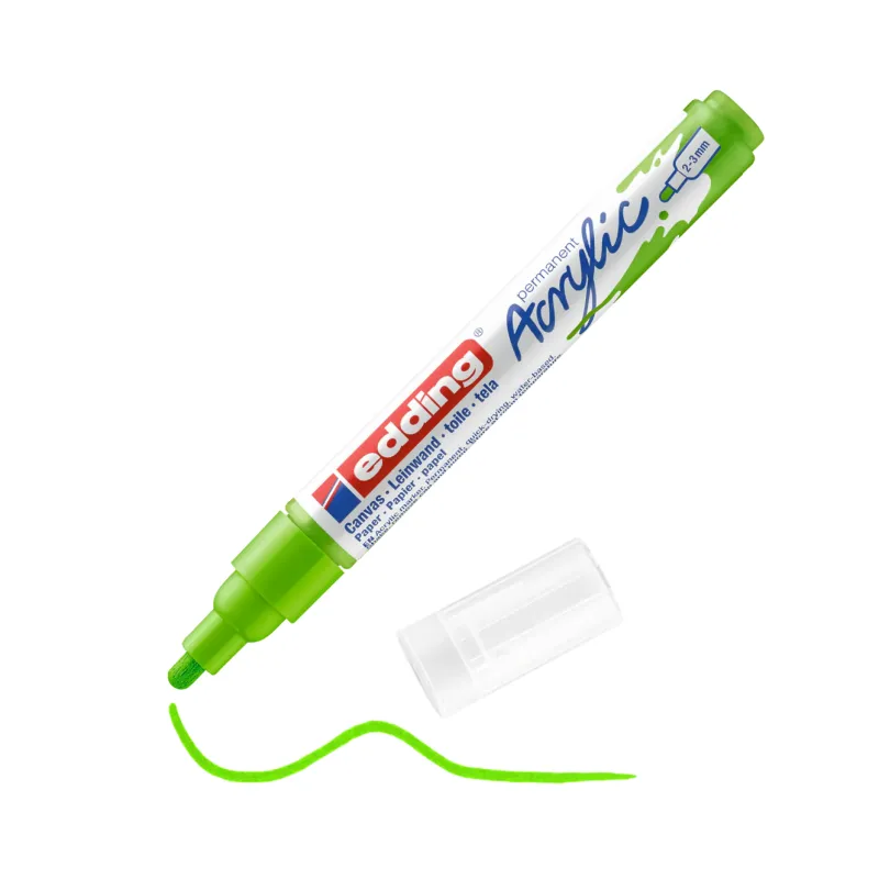 Edding – Ακρυλικός Μαρκαδόρος 5100, 2-3mm Yellow Green 5100-927