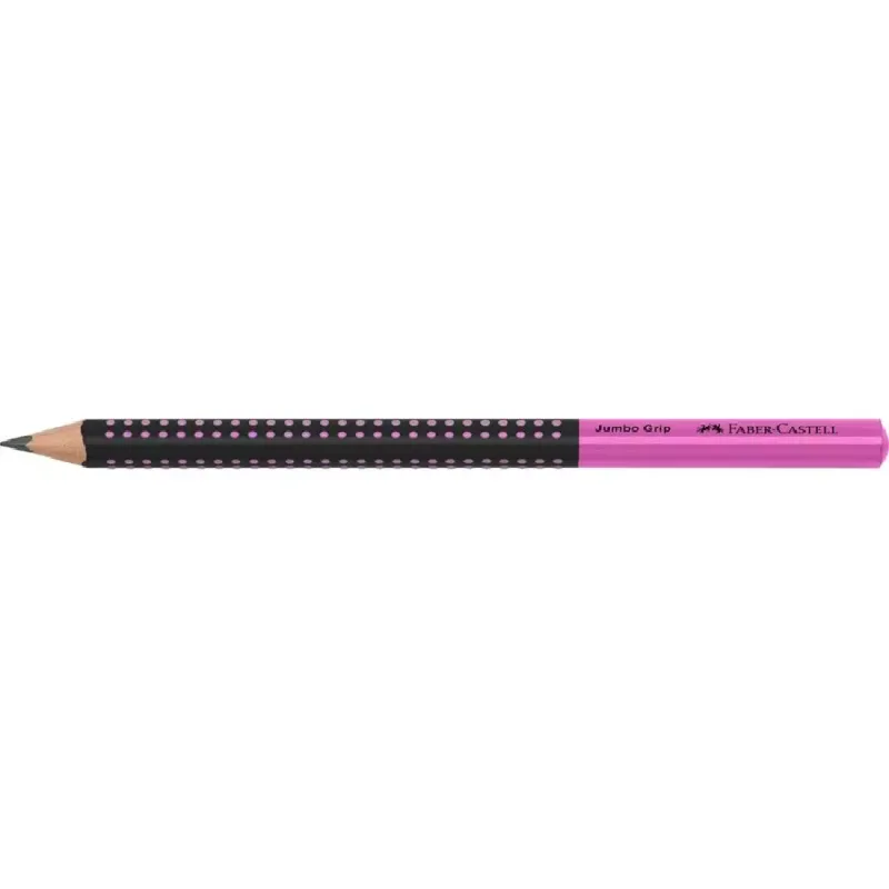 Faber Castell - Μολύβι Δίχρωμο Jumbo Grip Μαύρο/ Ροζ  2=HB 511911