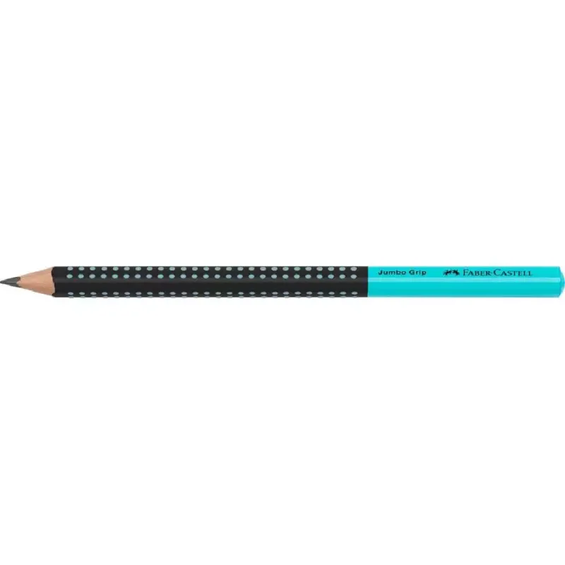 Faber Castell - Μολύβι Δίχρωμο Jumbo Grip Μαύρο/ Τιρκουάζ 2=HB 511912
