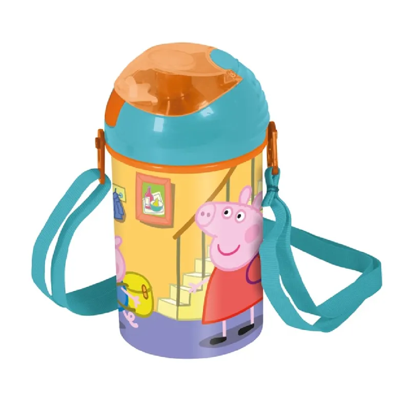 Gim - Παγούρι Πλαστικό Pop Up , Peppa Pig , 450ml 530-48669
