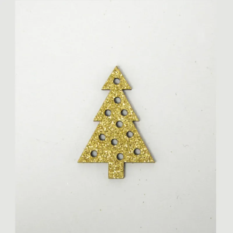 H&S - Διακοσμητικό Έλατο Με Γκλίτερ, 4 εκ Σετ 12 Τεμ 531076