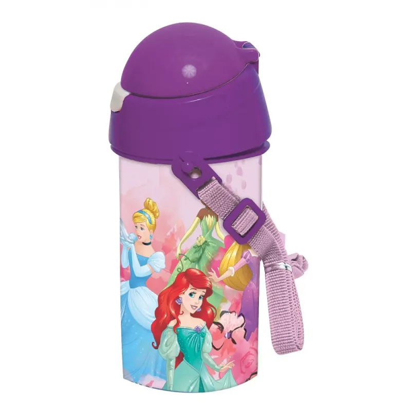 Gim - Παγούρι Πλαστικό, Disney Princess 500 ml 551-34209