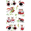 ZDesign - Αυτοκολλητάκια, Ladybug & Flowers 55154