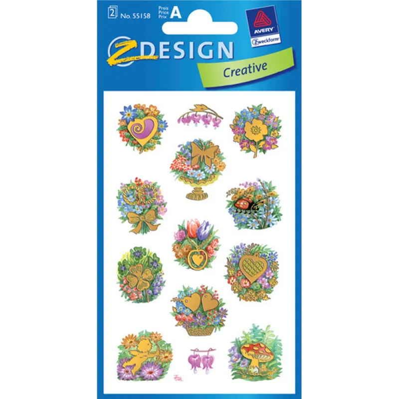 ZDesign - Αυτοκολλητάκια, Flowers 55158