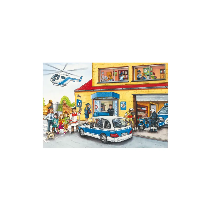 Schmidt Spiele - Puzzle 3 in 1 Fire Engine & Police 24/24/24 Pcs 56215