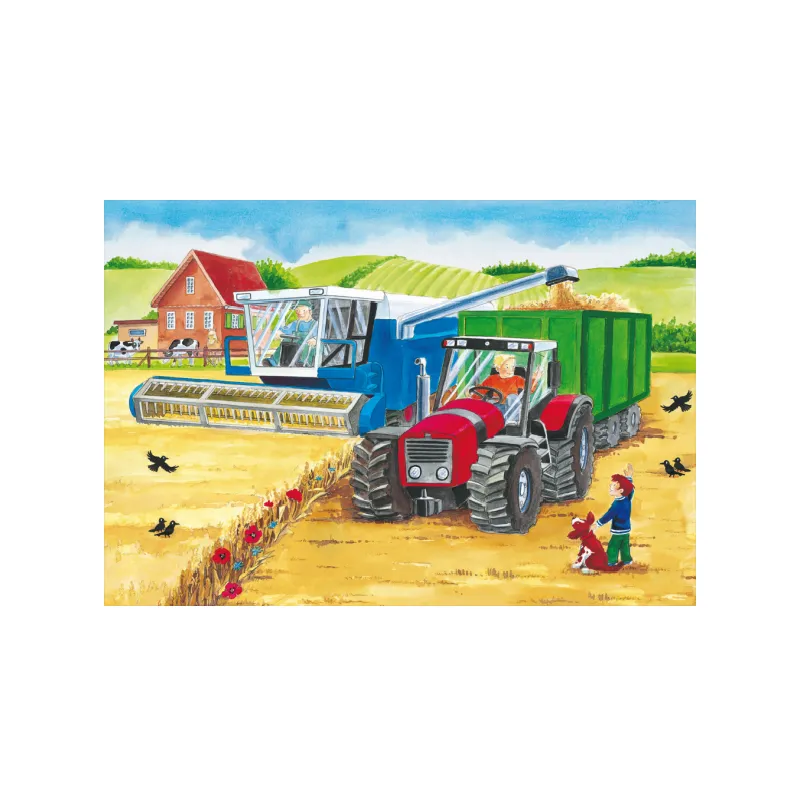 Schmidt Spiele - Puzzle 3 in 1 Farm 24/24/24 Pcs 56216