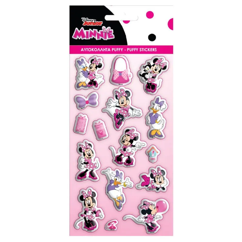 Diakakis - Αυτοκόλλητα Puffy, Minnie Mouse 562871