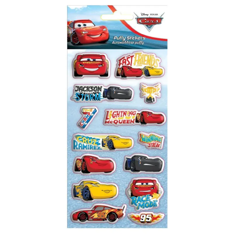 Diakakis - Αυτοκόλλητα Puffy, Cars 562873