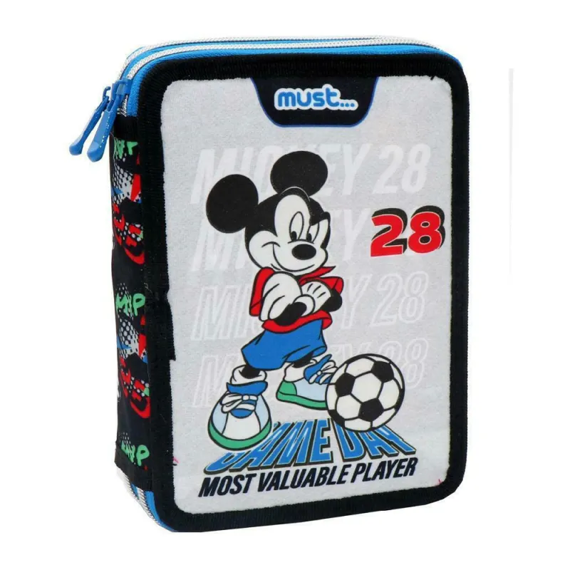 Diakakis - Κασετίνα Διπλή Γεμάτη, Disney Mickey Mouse, Game Day 563023