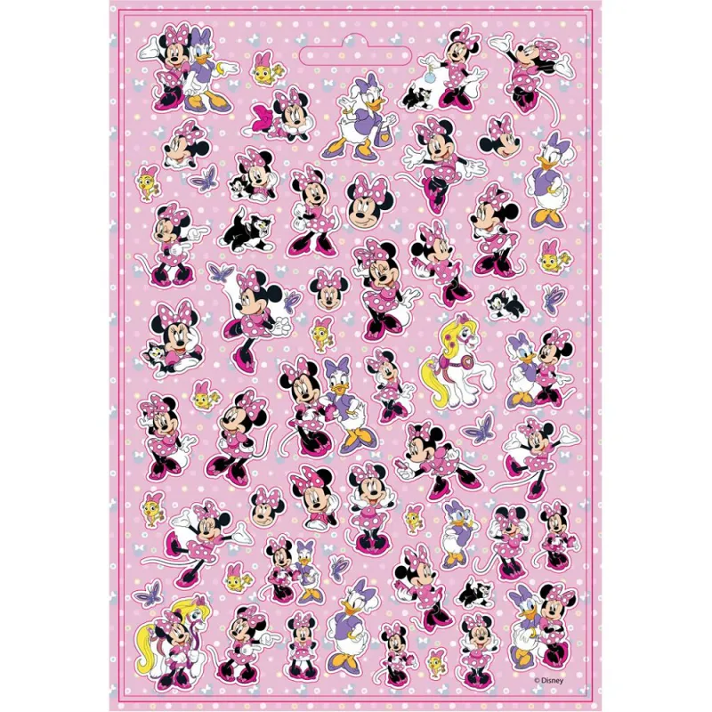 Diakakis - Αυτοκόλλητα Disney Minnie Mouse, Μπλόκ 300 Τμχ 563131