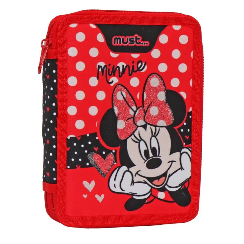 Diakakis - Κασετίνα Διπλή Γεμάτη Must, Disney Minnie Mouse 563480