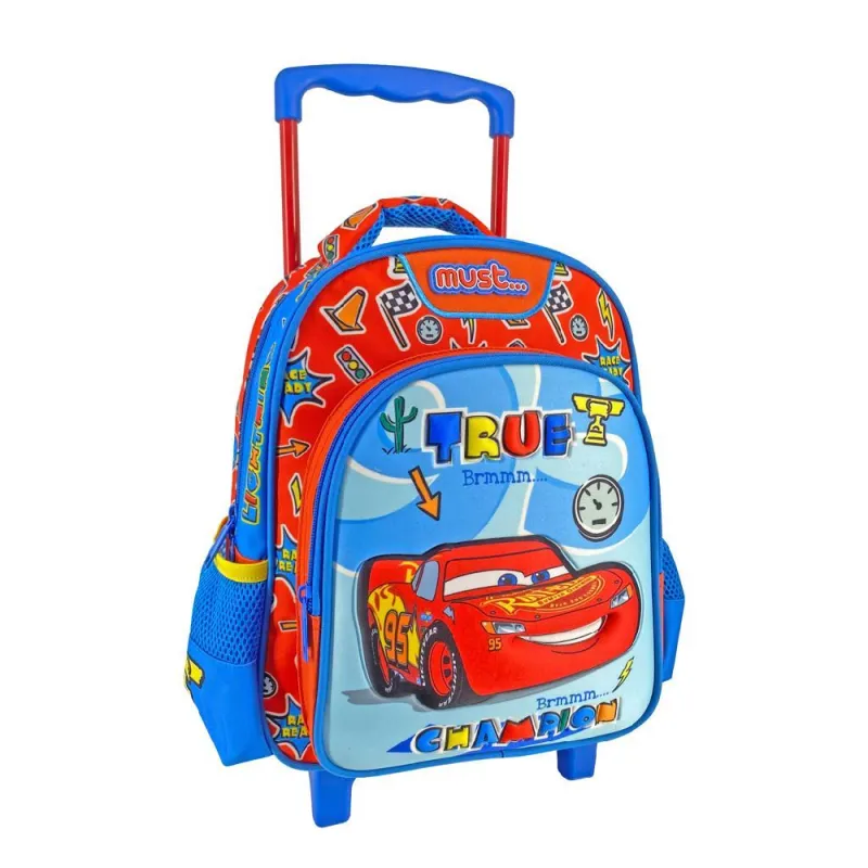 Diakakis - Σακίδιο Τρόλεϊ Νηπιαγωγείου Must, Disney Cars, True Champion 563494