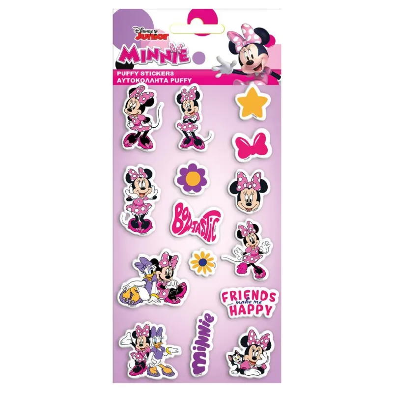 Diakakis - Αυτοκόλλητα Puffy, Disney Minnie Mouse 563609