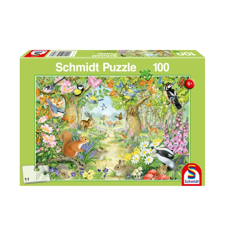 Schmidt Spiele – Puzzle Animals In The Forest 100 Pcs 56370