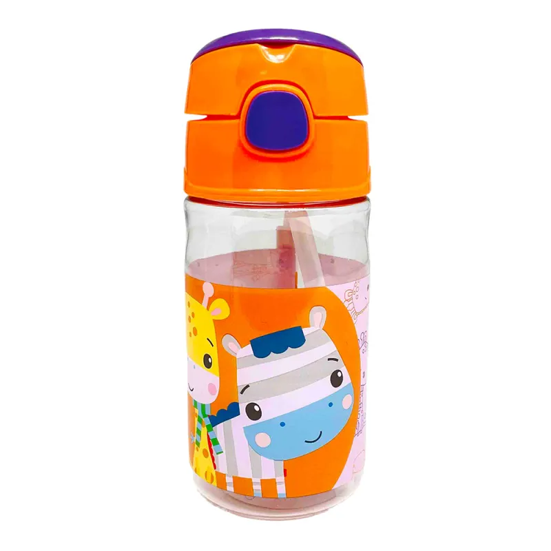 Gim - Παγούρι Πλαστικό, Fisher Price, Giraffe & Friends 350 ml 571-59204