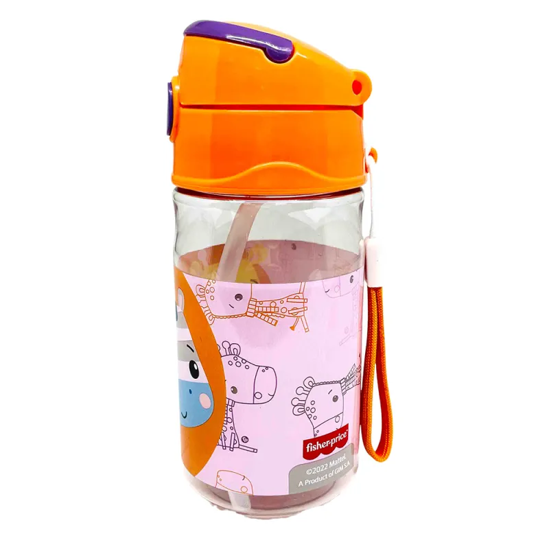Gim - Παγούρι Πλαστικό, Fisher Price, Giraffe & Friends 350 ml 571-59204