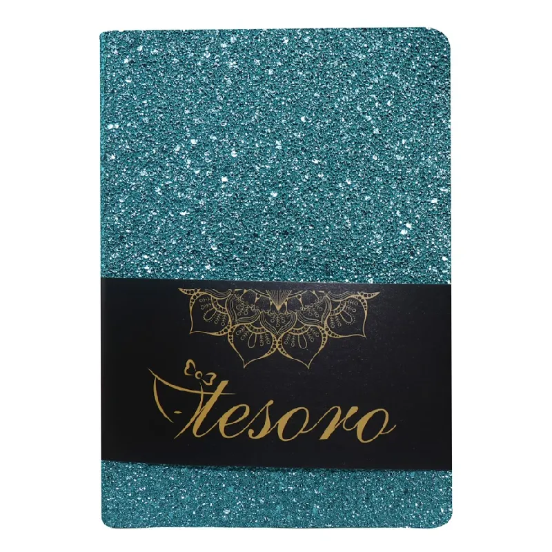 Diakakis - Σημειωματάριο Tesoro Flexi Glitter,  96 Φύλλων Γαλάζιο 582214