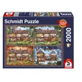 Schmidt Spiele - Puzzle House Of Four Seasons 2000 Pcs 58345 Schmidt Spiele - Puzzle House Of Four Seasons 2000 Pcs 58345