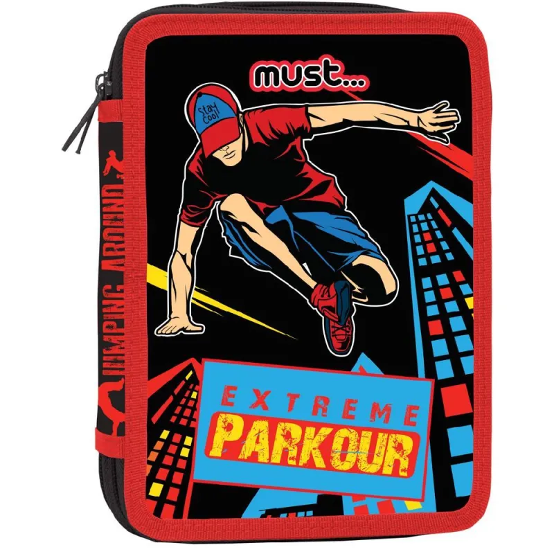 Diakakis - Κασετίνα Διπλή Γεμάτη Must, Extreme Parkour 585075