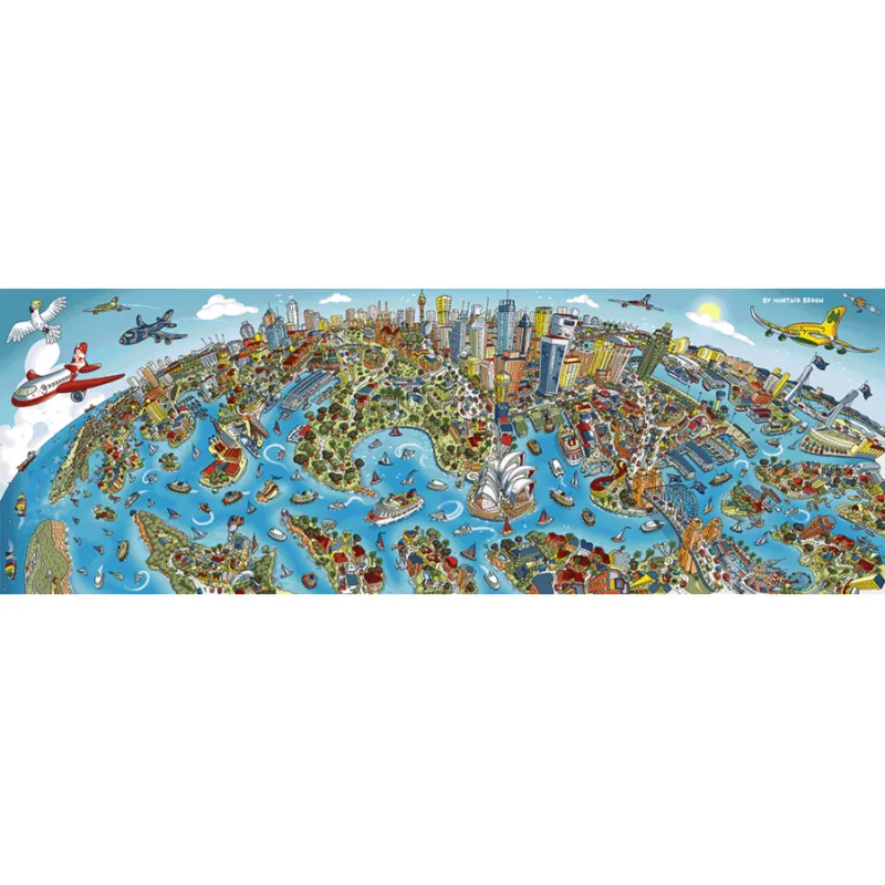 Schmidt Spiele – Puzzle Panorama Sidney 1000 Pcs 59595