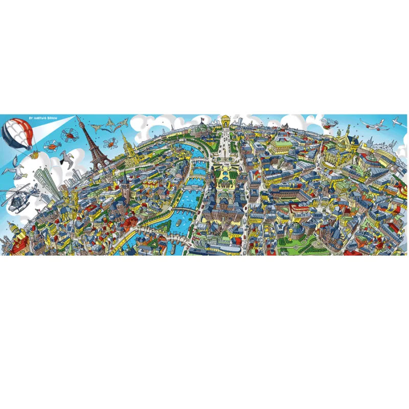 Schmidt Spiele – Puzzle Panorama Paris 1000 Pcs 59597