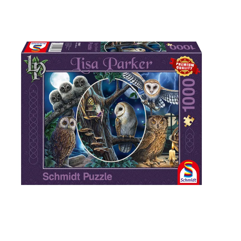 Schmidt Spiele – Puzzle Mysterious Owls 1000 Pcs 59667
