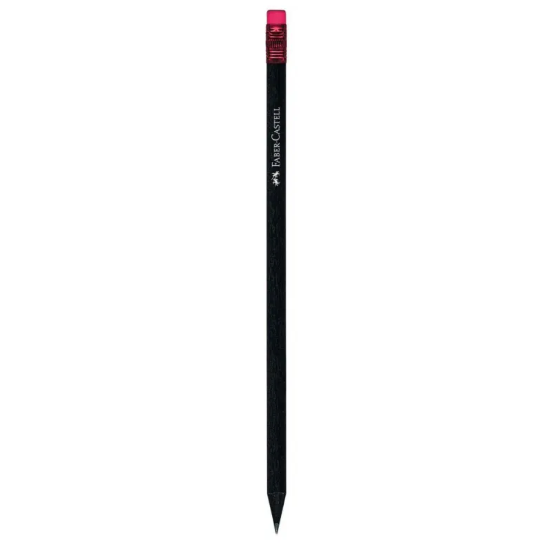 Faber Castell - Μολύβι Μαύρο Με Γόμα Ροζ HB 611583