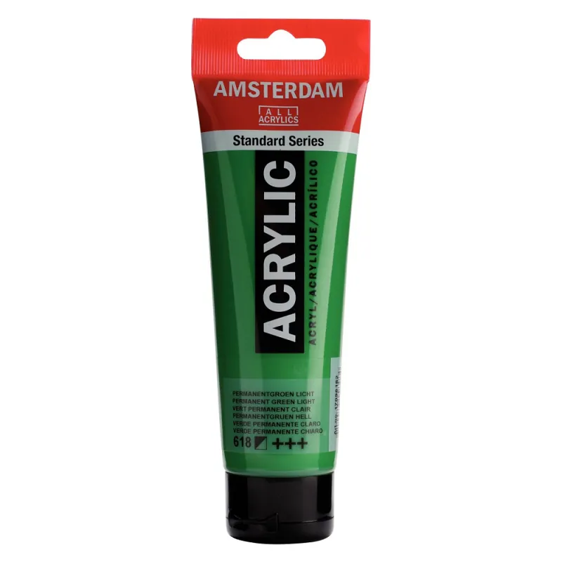 Royal Talens - Ακρυλικό Χρώμα Amsterdam Standard, Permanent Green Light (618) 120 ml 17096182