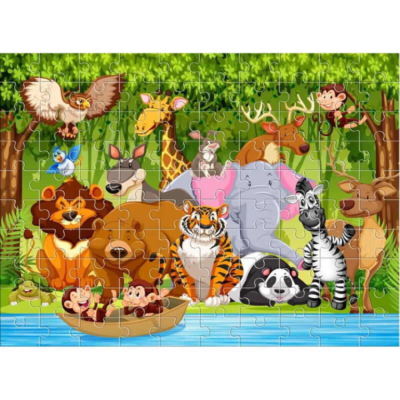 Luna – Puzzle Ζώα Της Ζούγκλας 100 Pcs 621580