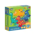 Luna - Puzzle 4 in 1, Δεινόσαυροι 4/6/8/10 Pcs 621799 Luna - Puzzle 4 in 1, Δεινόσαυροι 4/6/8/10 Pcs 621799