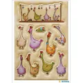 Herma - Αυτοκολλητάκια Ανάγλυφα, Happy Easter, Colorful Chickens 6429
