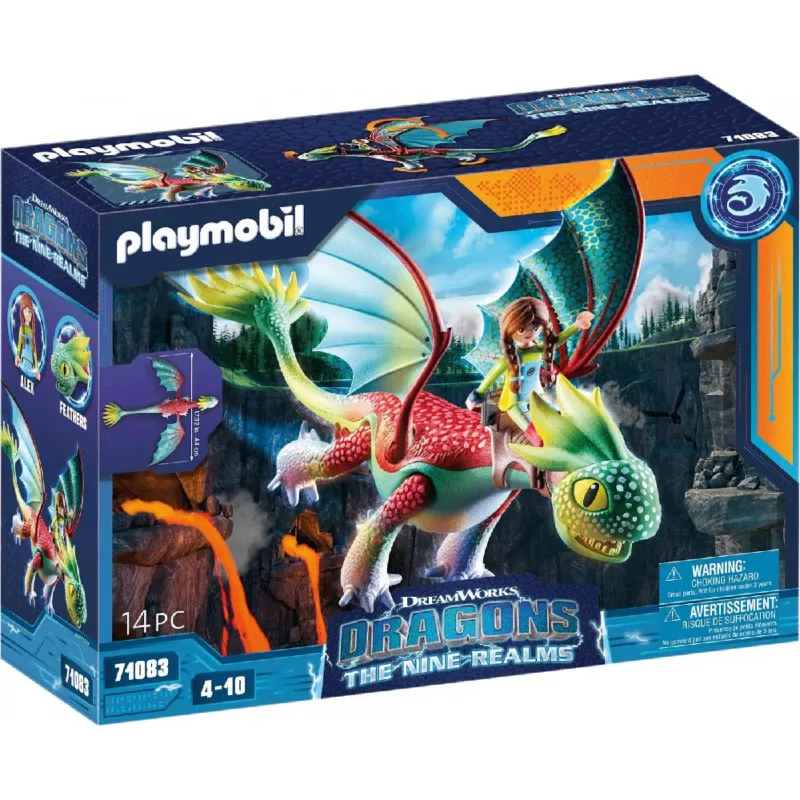Playmobil Dragons The Nine Realms - Feathers Και Alex 71083