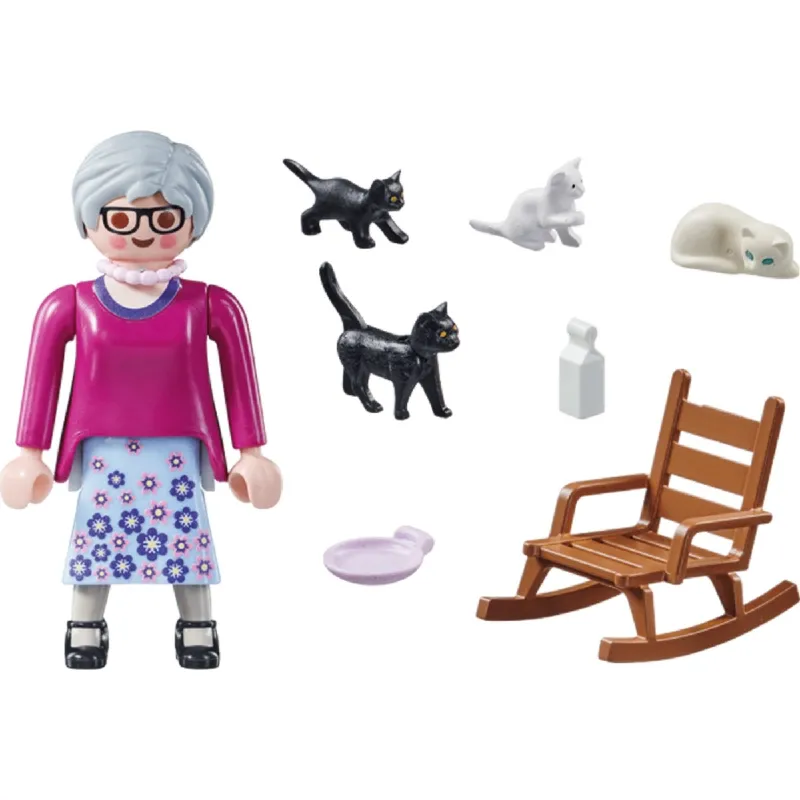 Playmobil Special Plus - Γιαγιά Με Γατάκια 71172