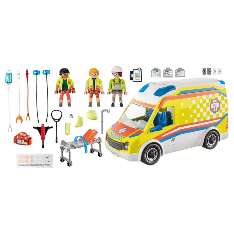 Playmobil City Life - Ασθενοφόρο Με Διασώστες 71202