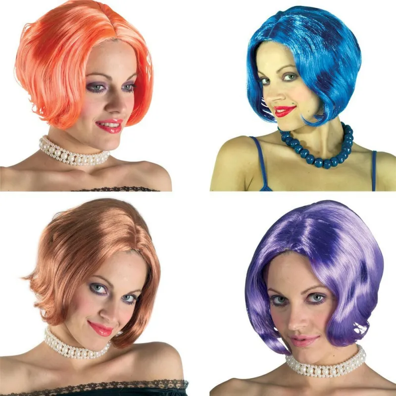 Clown - Περούκα Valentina Κοντή 4 Χρώματα 72176