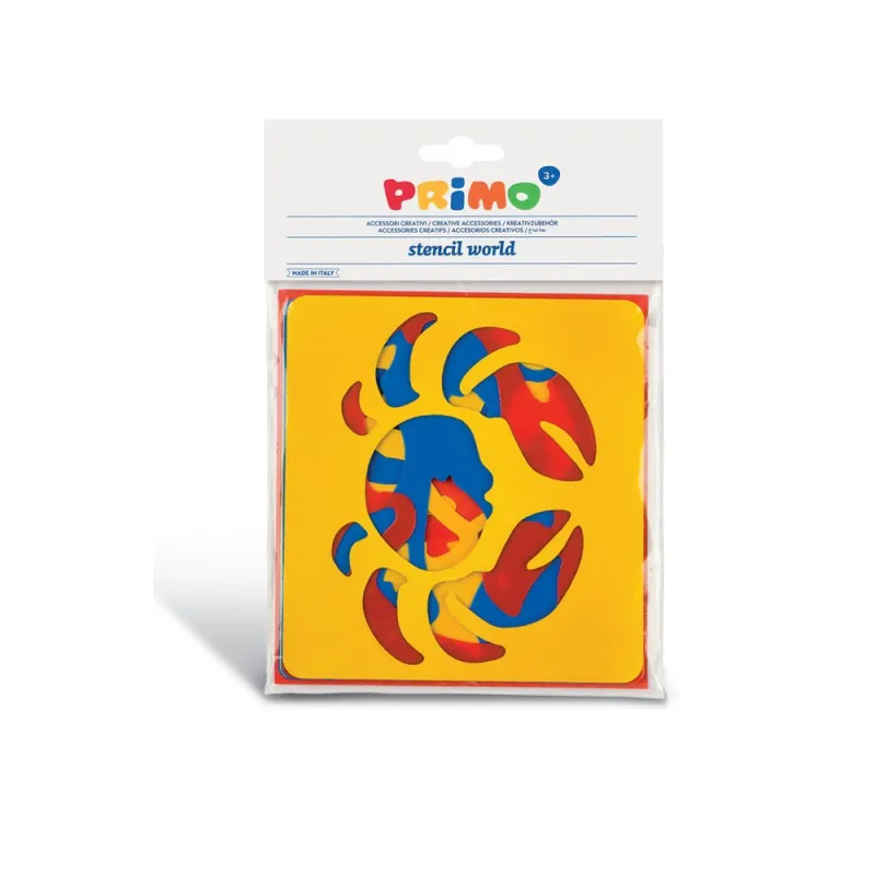 Primo - Στένσιλ Ζωγραφικής, Sealife Animals 6 Τμχ 762ST2