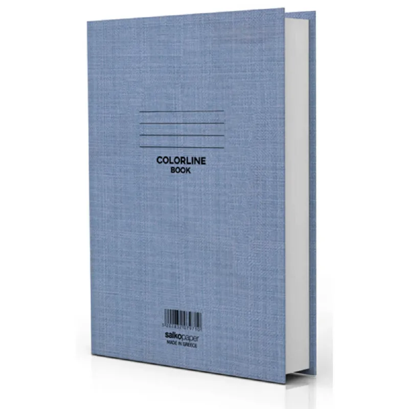 Salko Paper - Τετράδιο Βιβλιοδετημένο Colorline, Μπλε 21 x 29 cm 96 Φύλλα Λευκά 7972