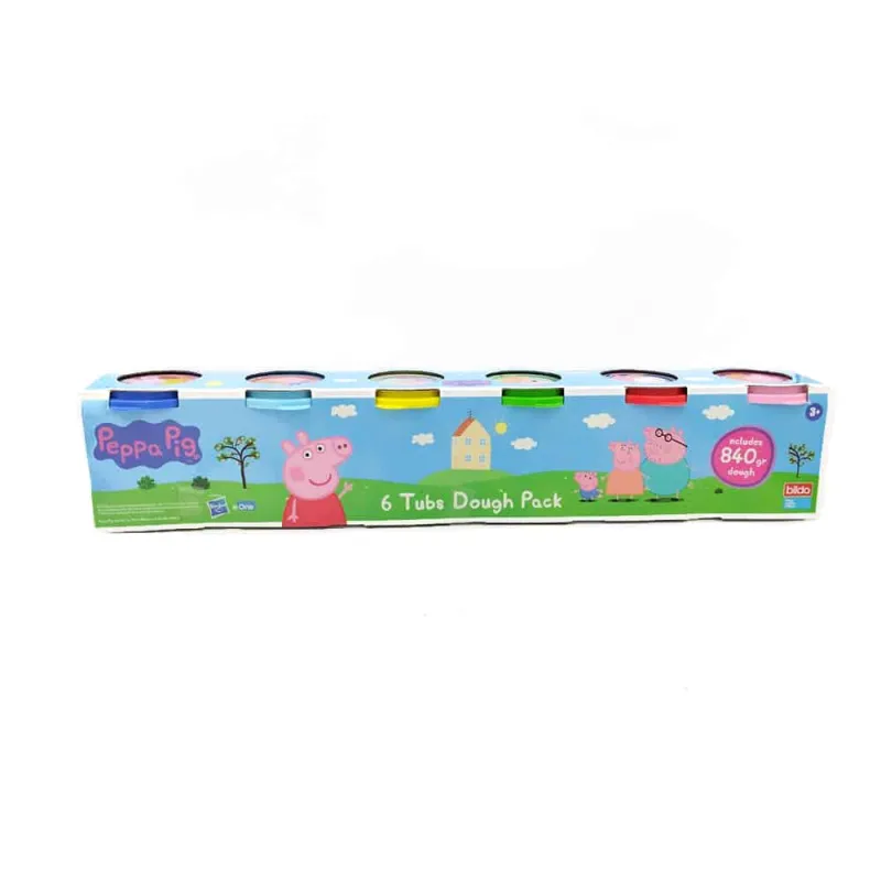 Bildo - Βαζάκια Πλαστελίνης, Peppa Pig Σετ 6 Τεμ 8186