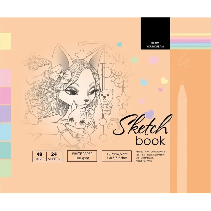 Company Fresh - Sketchbook, Somon 19,7x14,5 cm 8250-21389