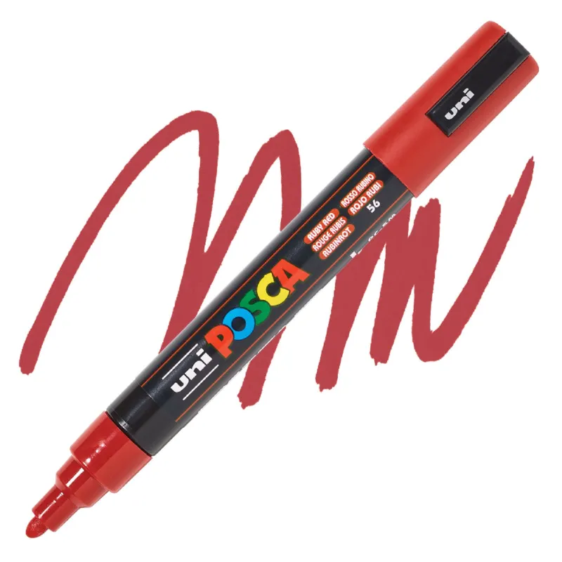 Uniball - Μαρκαδοράκι Posca PC-5M 1.8-2.5 mm Ruby Red 56 826254