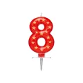 Procos - Κερί Γενεθλίων Με Αστέρια No.8 89171 Procos - Κερί Γενεθλίων Με Αστέρια No.8 89171