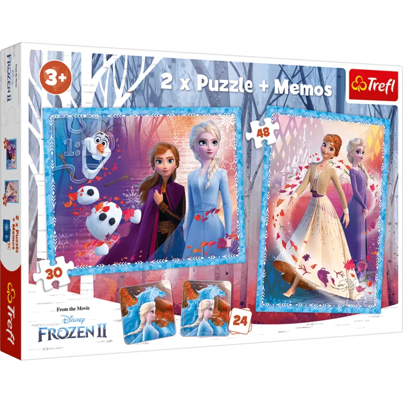 Trefl - Puzzle 2 in 1 Frozen II, A Mysterious Land 30/48 Pcs 90814